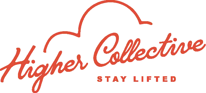 Higher Collective Logo Bright with Tagline Red